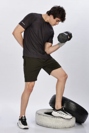 MENS INFINITE ACTIVE OLIVE SHORTS