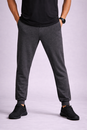 MEN'S CHARCOAL MELANGE JOGGER PANT