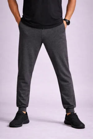 MEN'S CHARCOAL MELANGE JOGGER PANT