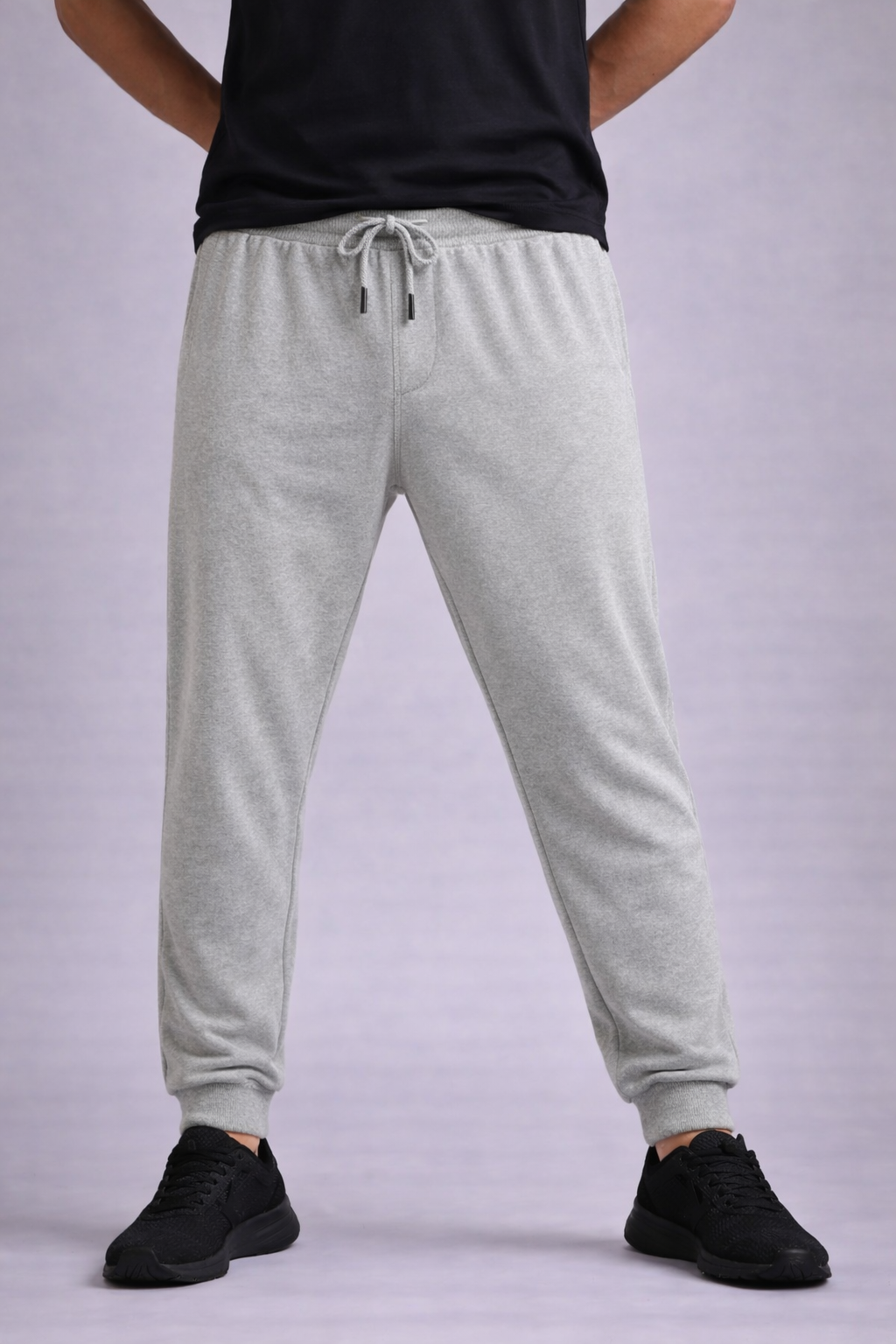 MEN'S GREY MELANGE JOGGER PANT