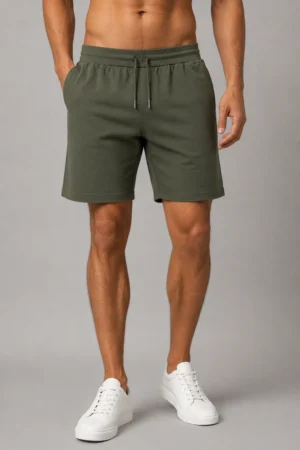 Mens cotton shorts - Olive