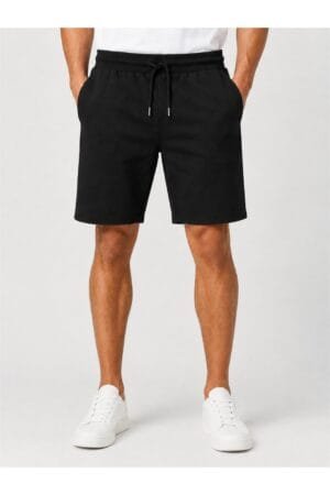 Mens Cotton Shorts - Black