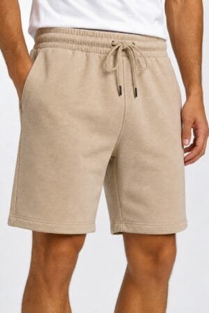Mens cotton shorts - Beige